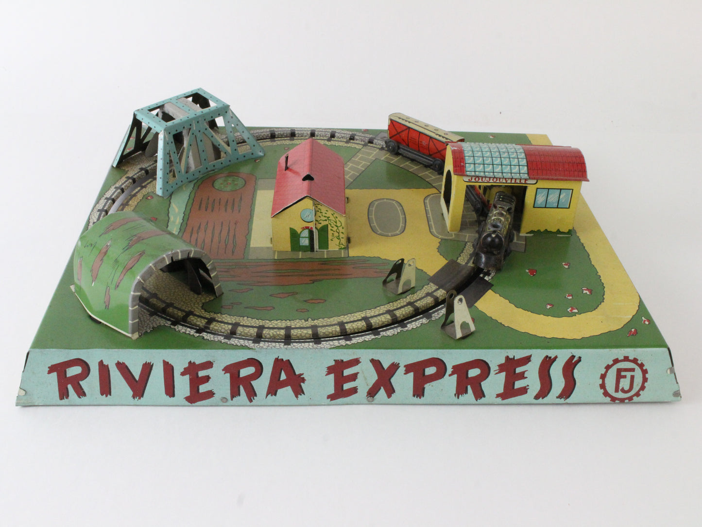 FJ Riviera Express Windup Tin Joujouville Train Tin Toy