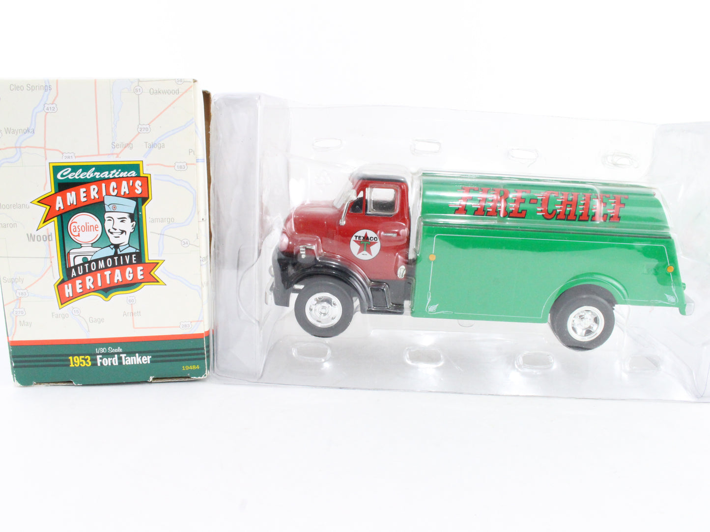 1953 Ford Tanker Texaco Fire Chief ERTL 1:30 Scale Model 0719gd