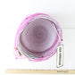 Don Anderson Ladies Boutique White and Fuchsia Striped Hat W/ Beads 7 1/8 57cm