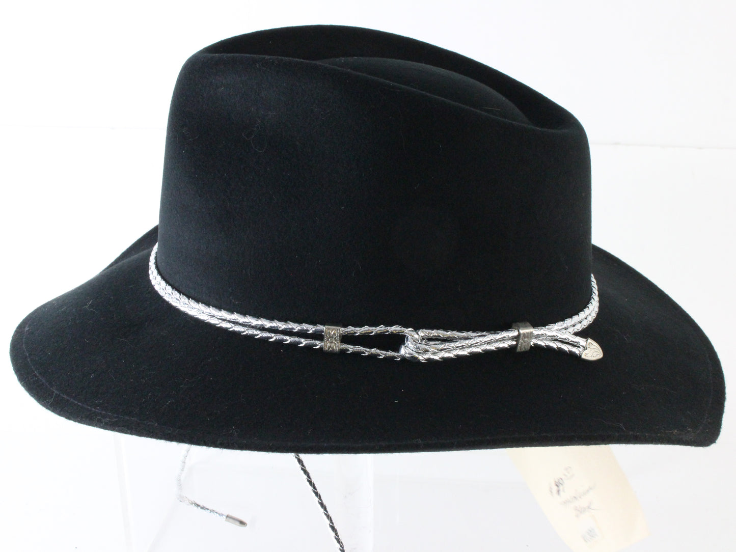 Fiesta Santa Barbara Mens Black Cowboy Hat W/ Silver Lace MULTIPLE SIZES