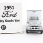 1951 Ford F-6 Dry Goods Van Chassis Engineering First Gear 1:34 Scale 19-1142