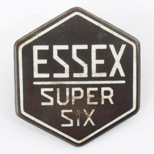 1920s Essex Super Six Metal Automobile Emblem Original Radiator Badge