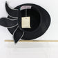 George Zamaul New York Black Ladies Elegant Boutique Hat 7 56cm