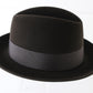 Biltmore President Mens Black Oak Brown Felt Fedora W/ Feather MULTIPLE SIZES