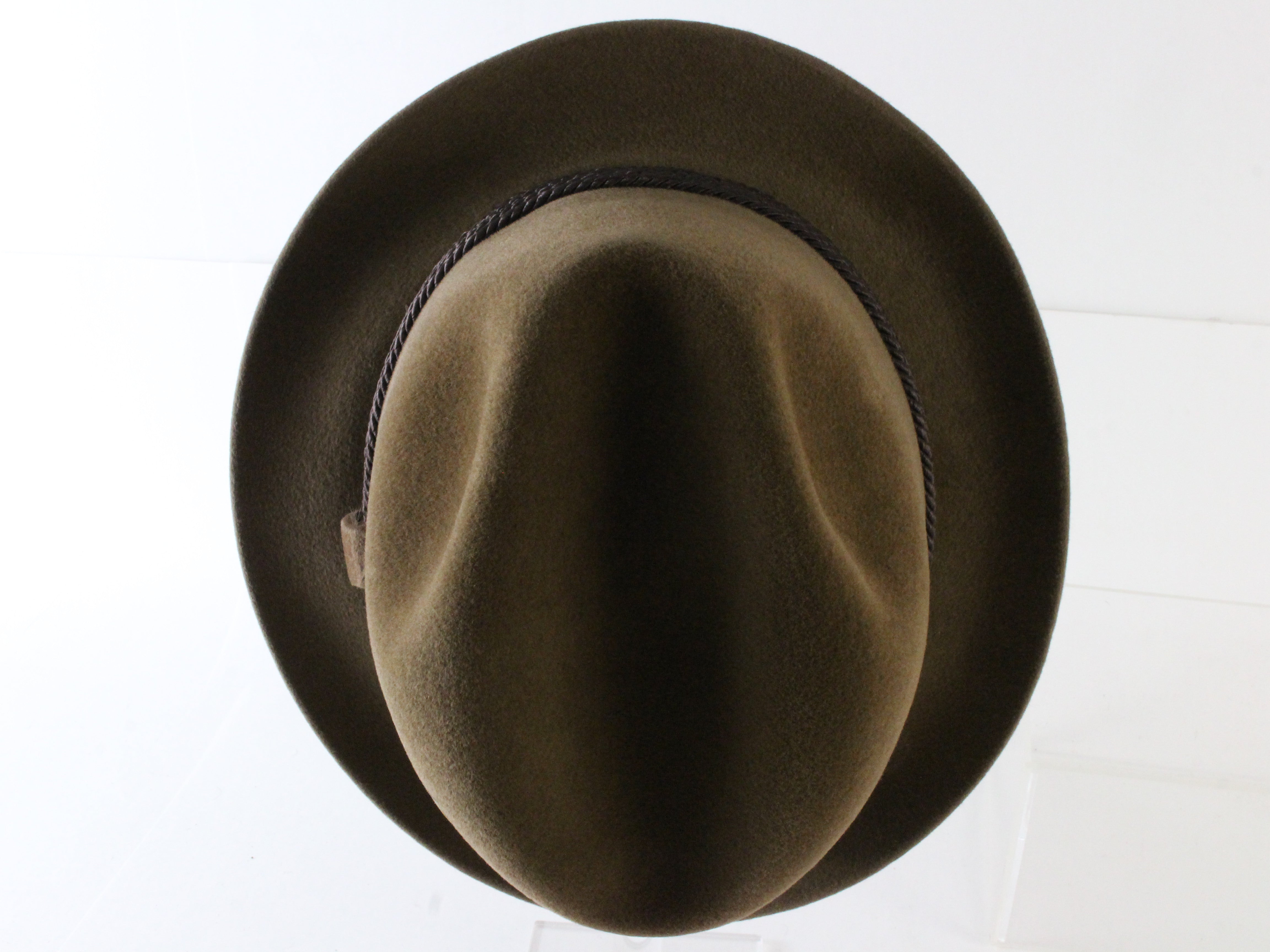 Vtg Brown Mink Fedora Fur Felt Dobbs Fifth popular Ave 7 USA