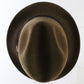 Dobbs Fifth Ave Hunter Mt Mens Brown Felt Fedora W/ Feather and Pin 7 3/8 59cm