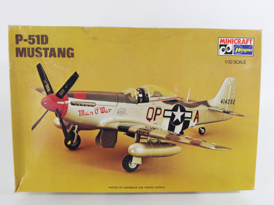 WWII Mustang P-51d Fighter Plane Hasegawa Minicraft Airplane Kit 1:32 1086