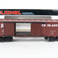 Lionel O 6-19232 Rock Island Ri Brown Double Door Boxcar