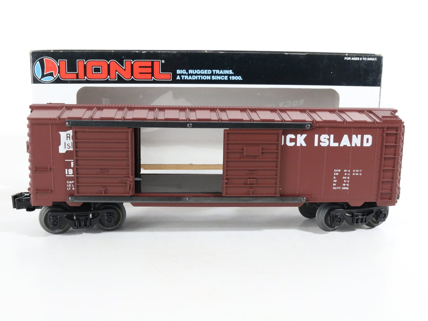 Lionel O 6-19232 Rock Island Ri Brown Double Door Boxcar