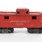Lionel O Postwar 2472 Red Metal Pennsylvania 477618 Caboose