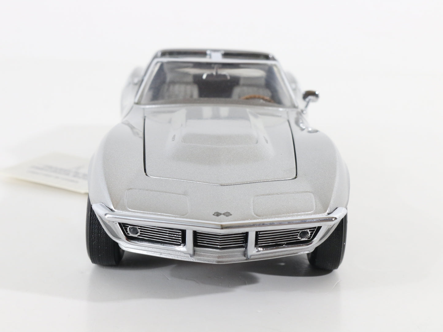 Franklin Mint 1:24 1968 Chevrolet Corvette Limited Ed Silver Model Car