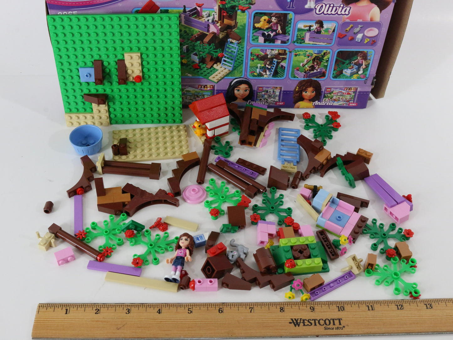 Lego Friends Olivias Tree House Partly Built Set 3065 W/ Box & Instructions