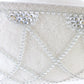 Jack Mcconnell New York Ladies White Felt Hat W/ Rhinestones 7 1/8 57cm