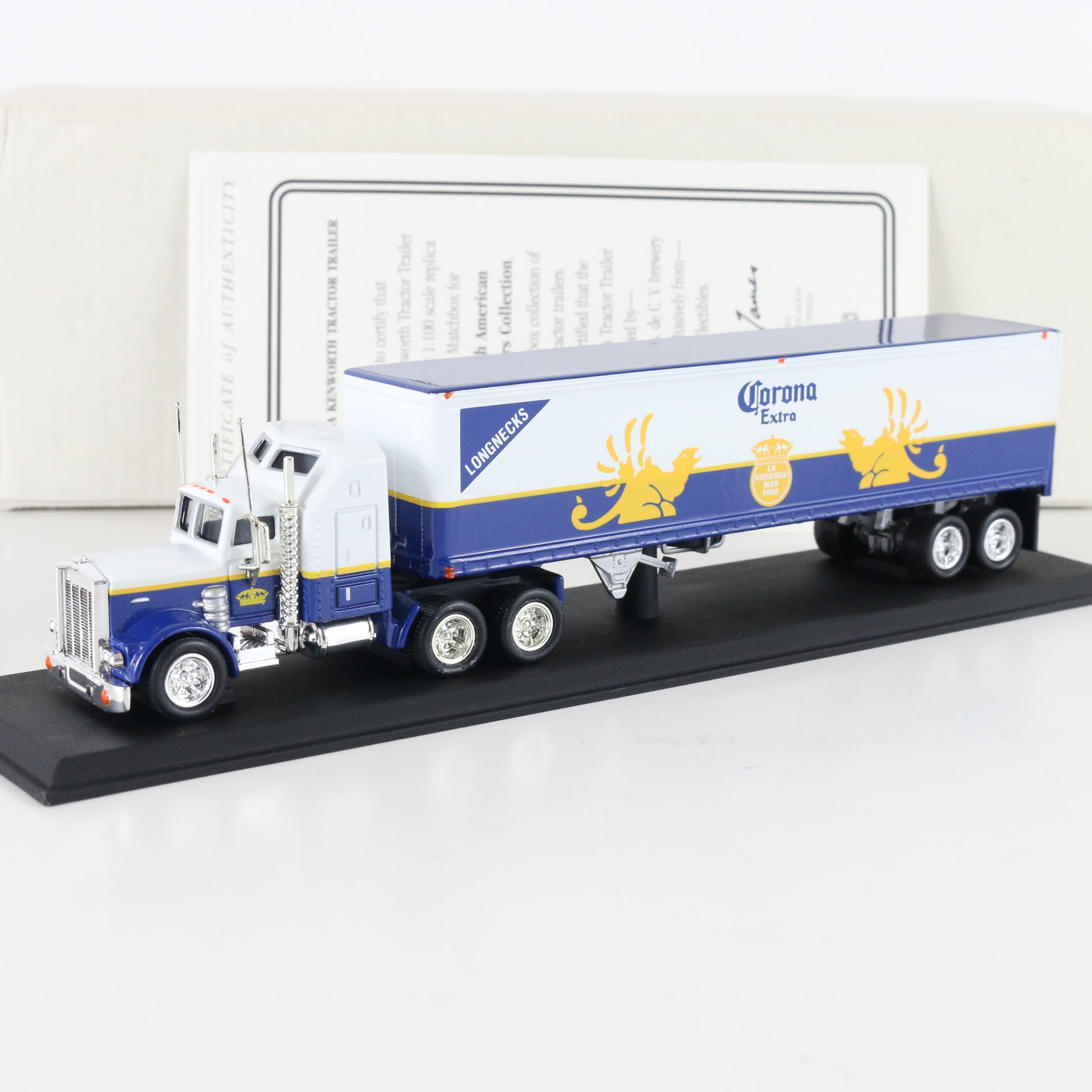 Kenworth Tractor Trailer Corona Extra Matchbox