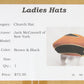 Jack McConnell Brown & Black Ladies Boutique Hat Wool Felt Excello 7 1/8 57cm