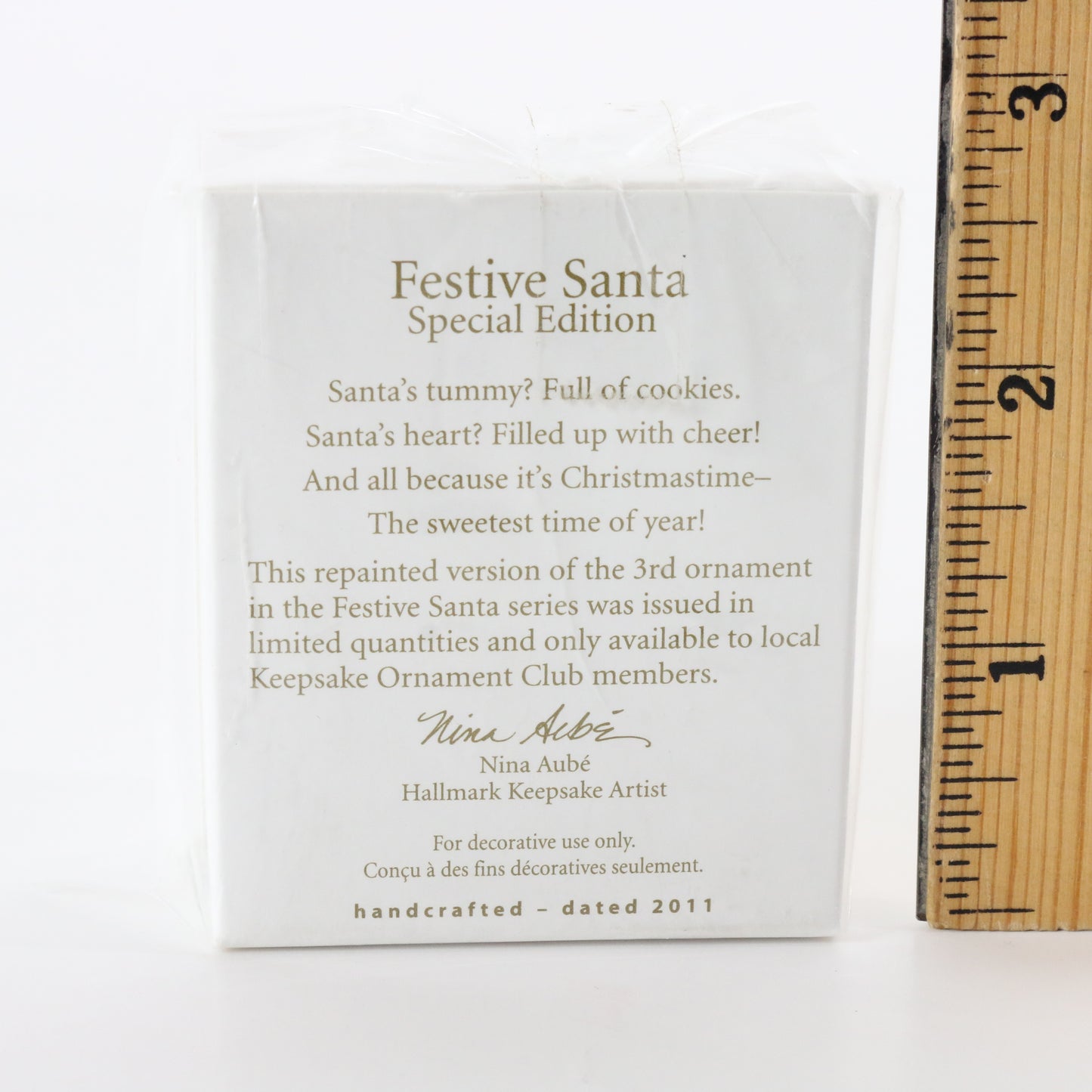 Hallmark Keepsake Festive Santa Local Club Gift Christmas XMAS Ornament 2011