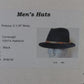 Cavanagh Hats Paddock Mens Black Felt Fedora W/ Brown Feathers MULTIPLE SIZES