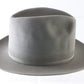 Borsalino Alessandria Mens Gray Hare and Rabbit Fur Felt Fedora MULTIPLE SIZES