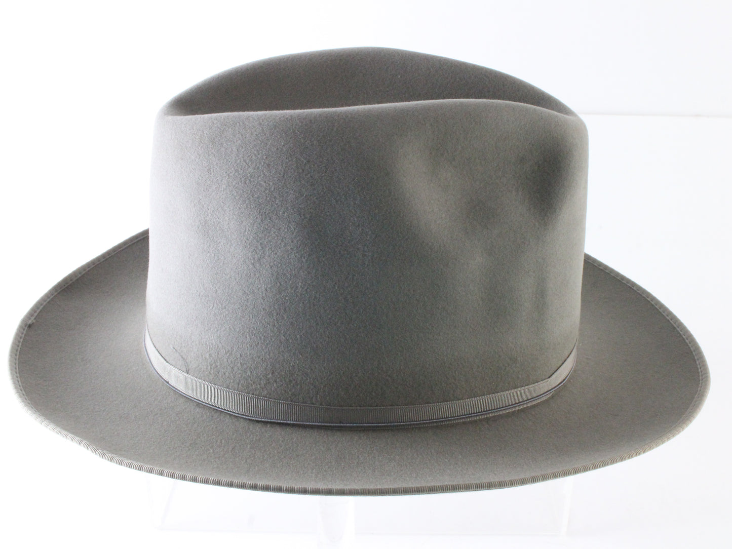 Borsalino Alessandria Mens Gray Hare and Rabbit Fur Felt Fedora MULTIPLE SIZES