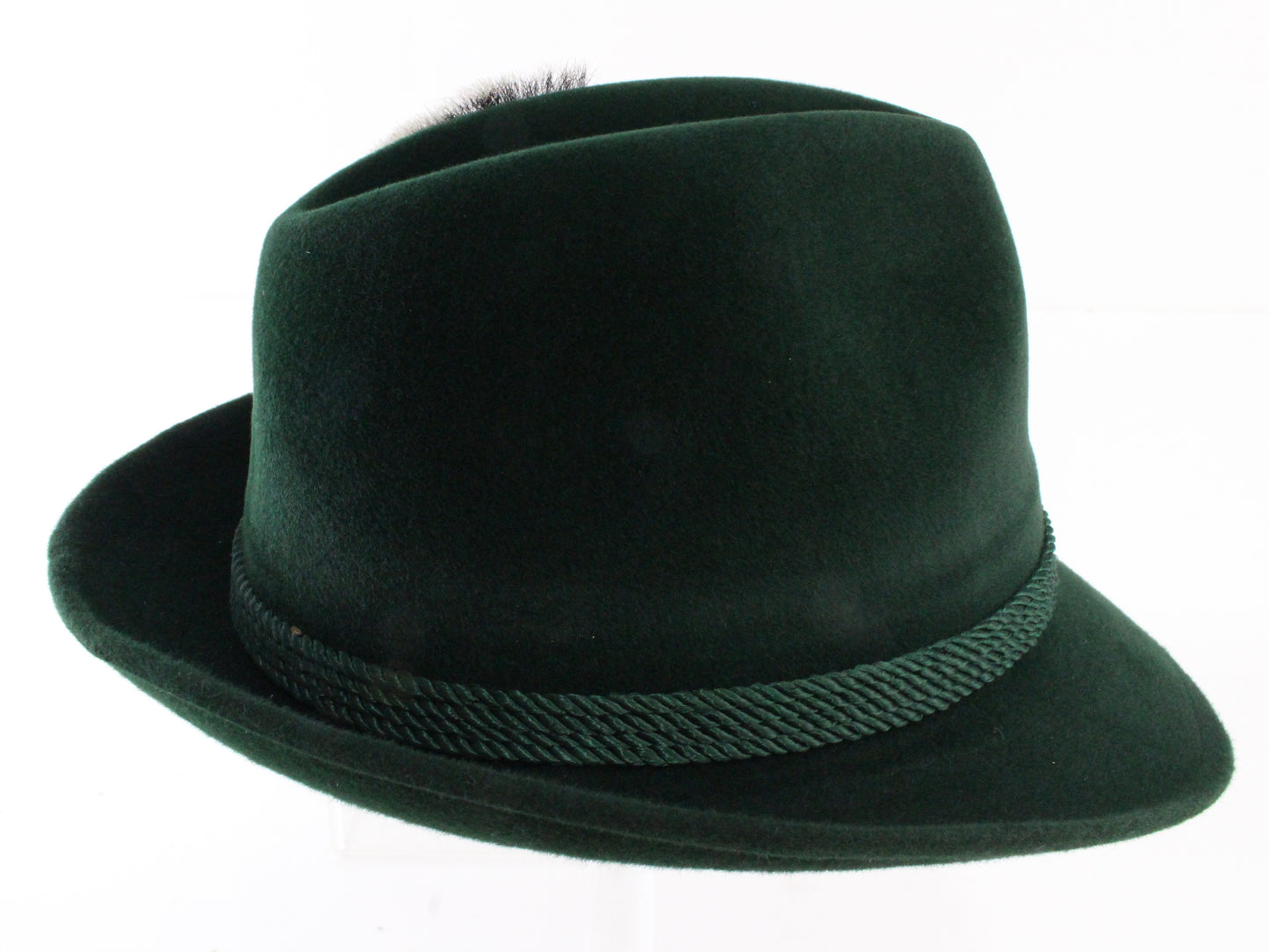 Biltmore Top Hatter Golden Pheasant Velour Mens Green Austrian Hat 6 7/8 55cm