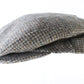 Borsalino Italia Mens Brown Checkered Wool Tweed Scally Cap Ivy Cap S