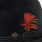 Royal Biltmore Gregory Mens Black Diamond Felt Fedora W/ Maple Pin 7 3/4 62cm