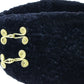 Sonni Of California Ladies Red Wool Felt Hat W/ Black And Gold Detail 7 1/4 58cm