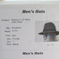 Pendleton Mens Classic Charcoal Gray Wool Felt Fedora MULTIPLE SIZES