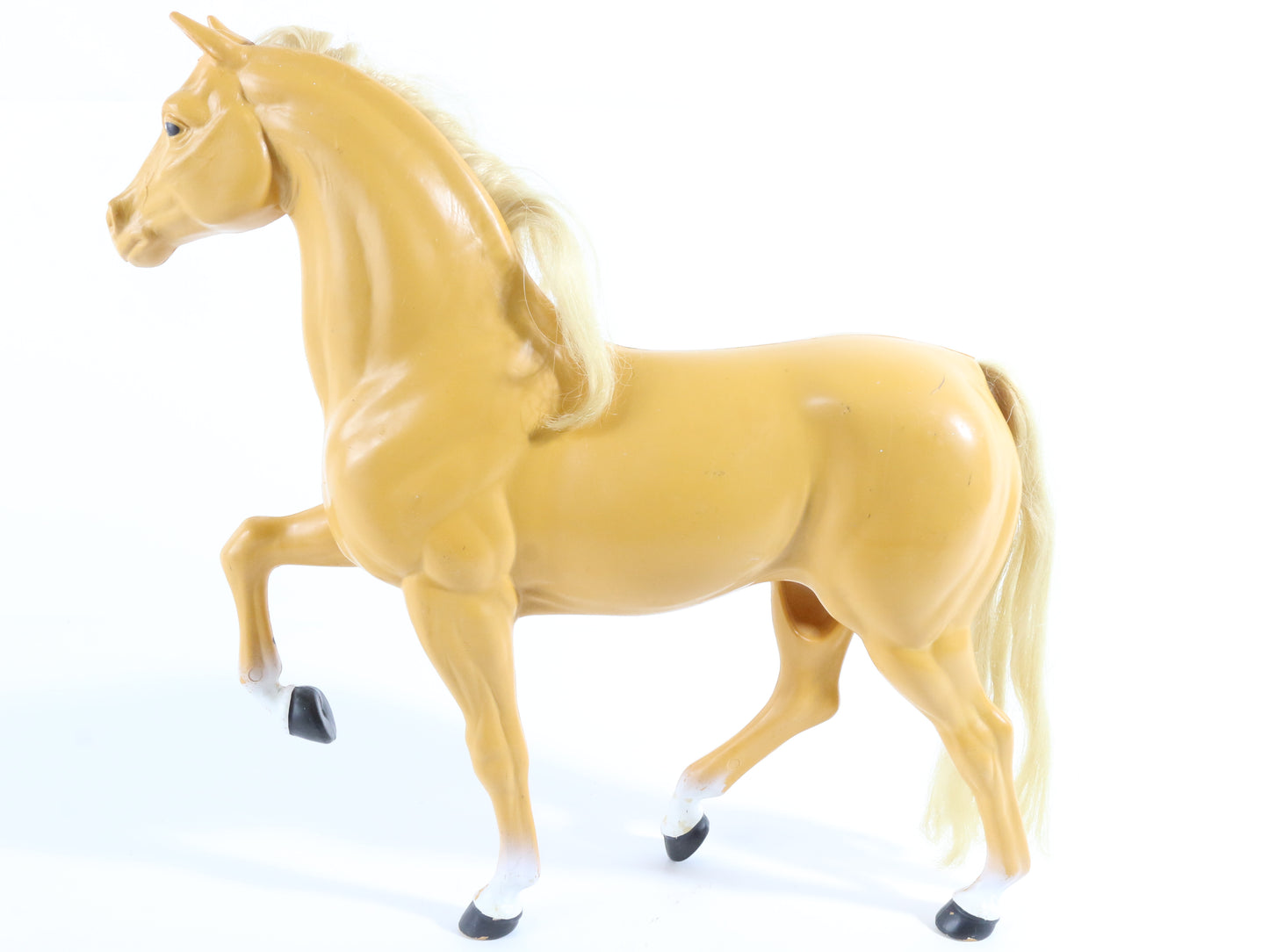 Tan & White Barbie Dream Horse Plastic Toy Figure Mattel 1980