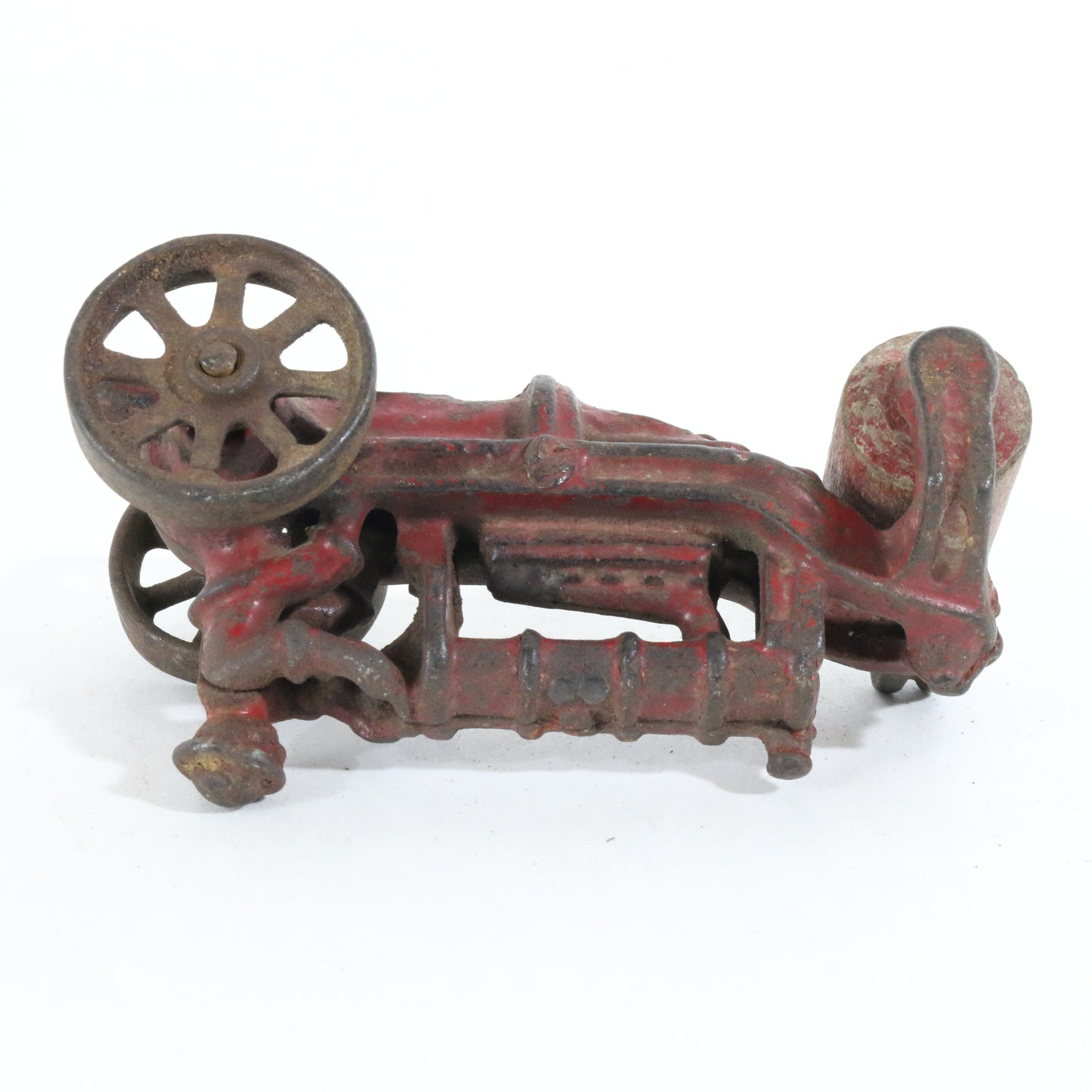 Antique Red Cast Iron Fordson Road Roller Tractor Farm Model AC Williams 4"