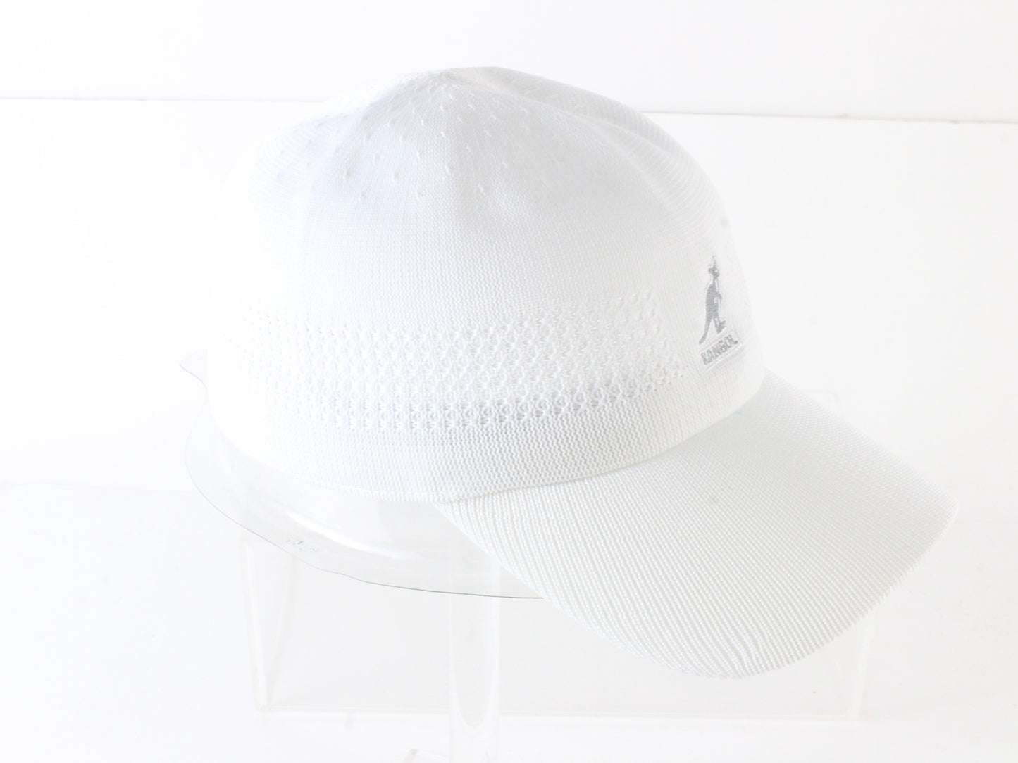 Kangol Ladies Sun Stopper White Baseball Cap W/ Gray Logo MULTIPLE SIZES