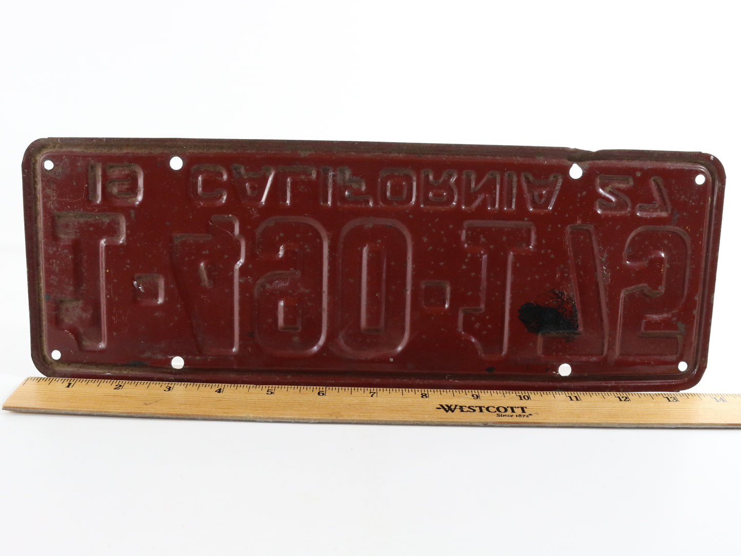 1927 California License Plate Vintage Metal Automobile 1-490-175