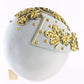 Sonni of California Ladies Seafoam Blue and Gold Wool Felt Hat 7 1/8 57cm