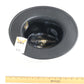 Heinschel Hat Co Usa Mens Black Genuine Basket Weave Leather Hat MULTIPLE SIZES