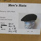 Brooks Mens Black Wool Felt Scally Cap Ivy Cap MULTIPLE SIZES