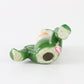 Vintage Pixie Elf Green Seated Ceramic Figure Japan 2 In