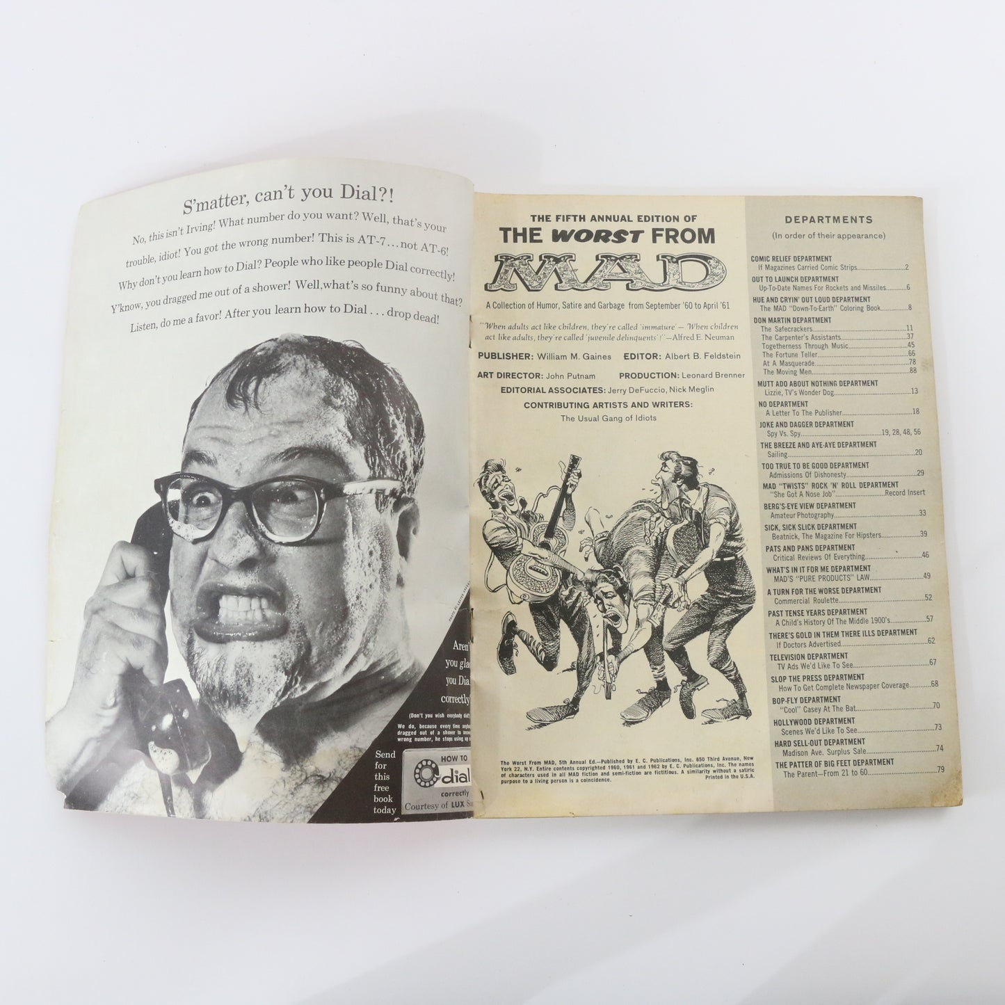 MAD Magazine 5th Annual Fifth Edition Of The Worst From Mad Comic 50c 1962