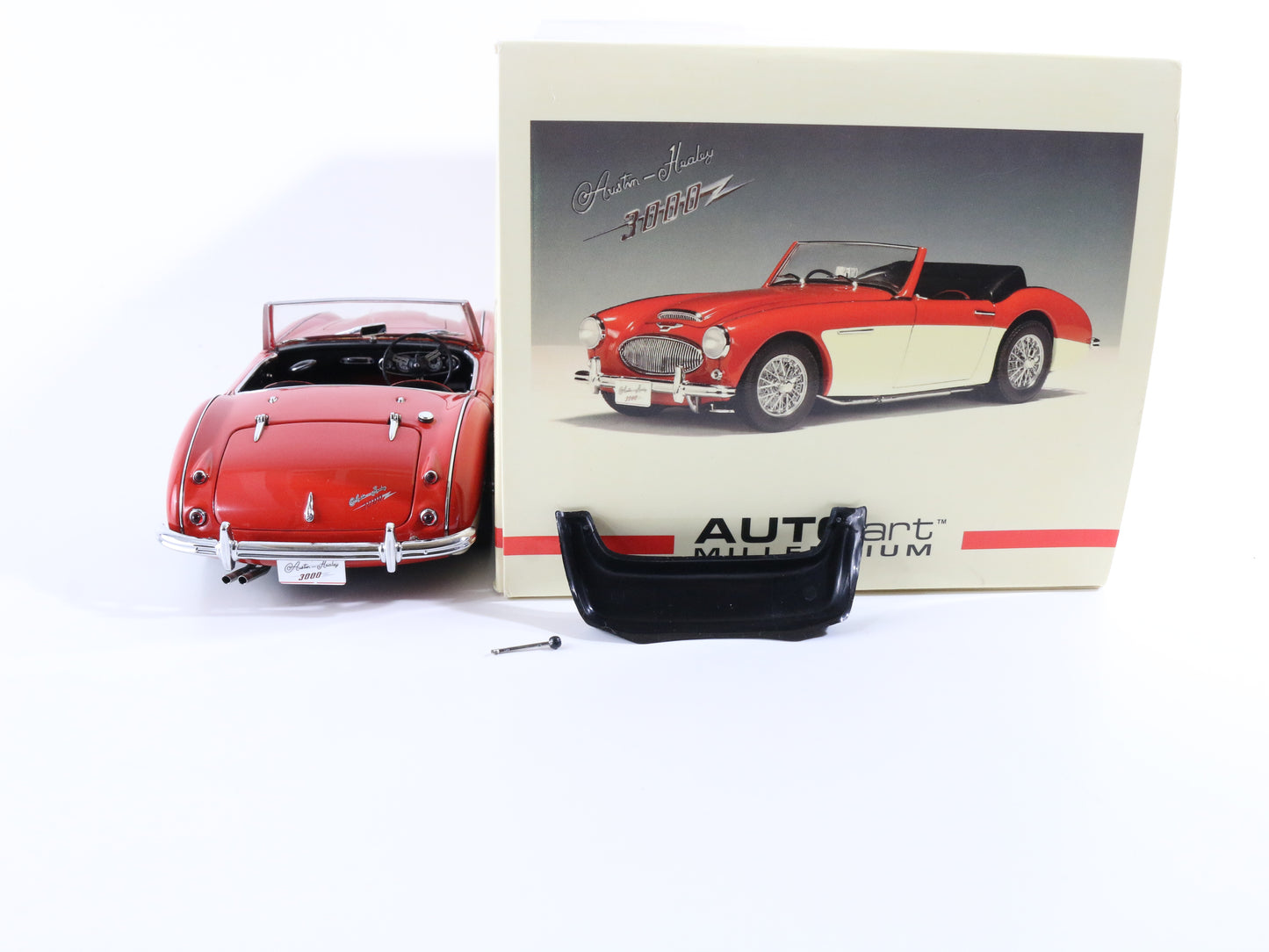 1961 Austin Healey 3000 MKII Red Rh Drive Autoart Millennium 1:18 Model 70721