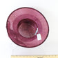 Marzi Of Italy Ladies Burgundy Natural Straw Hat W/ Ribbon 7 56cm