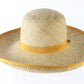 Peralta Place Ladies Natural Straw Summer Hat W/ Orange Band 7 56cm
