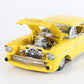 1957 Chevy Pro Street Hardtop Yellow Danbury Mint 1:24 Model Car