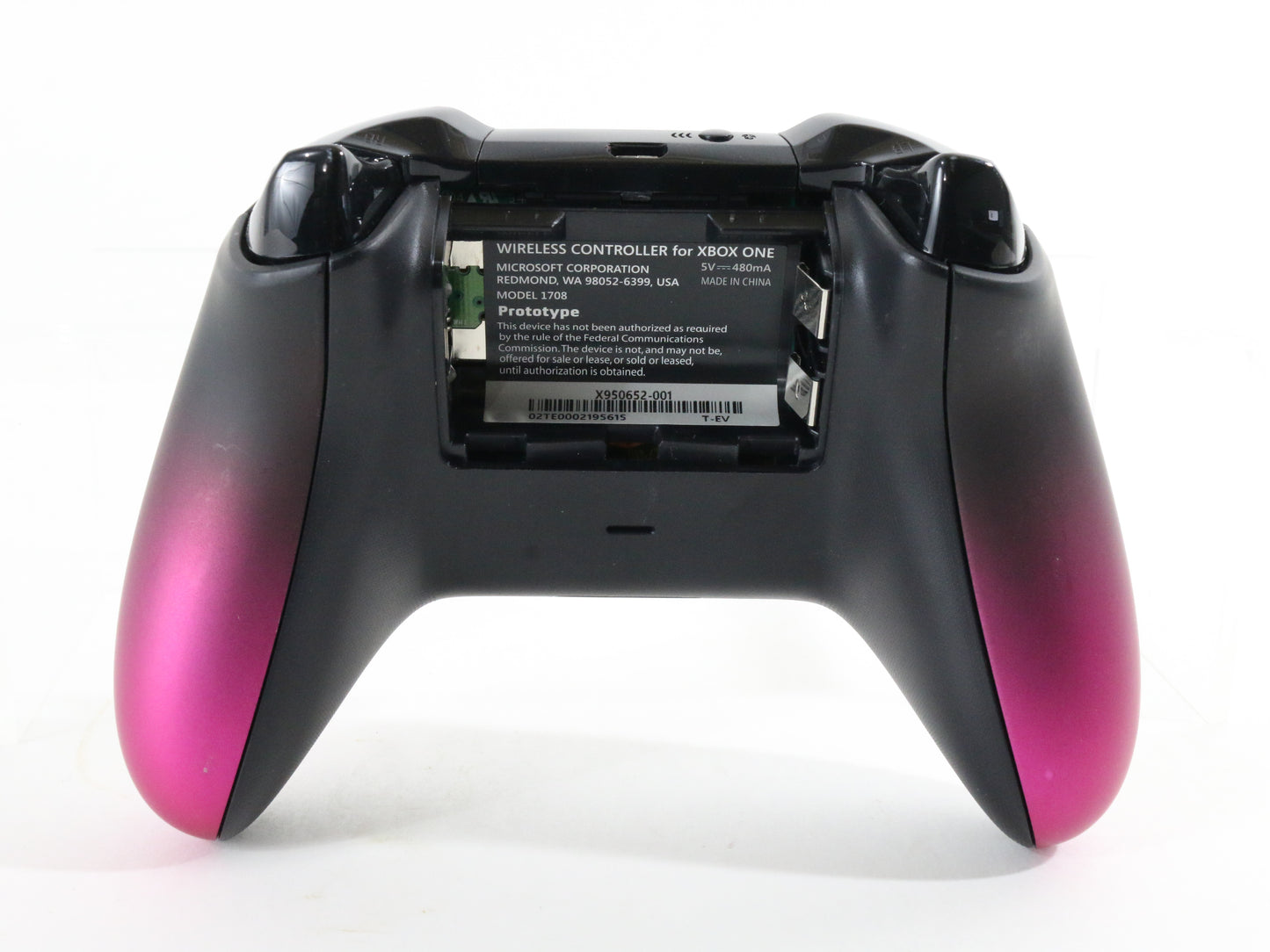 Dawn Shadow Pink & Black Xbox One Controller PROTOTYPE Model 1708