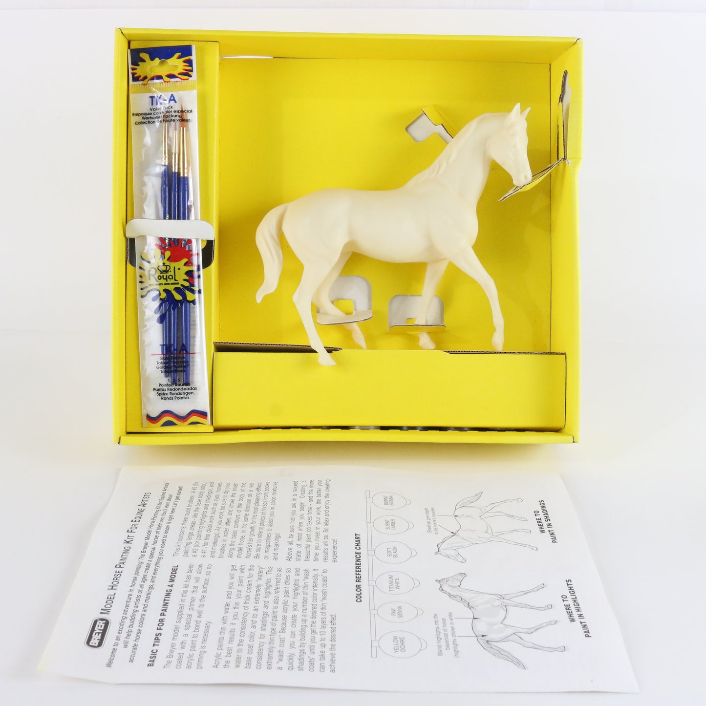 Model Horse Painting Kit Equine Artists Breyer Horse Set 4101