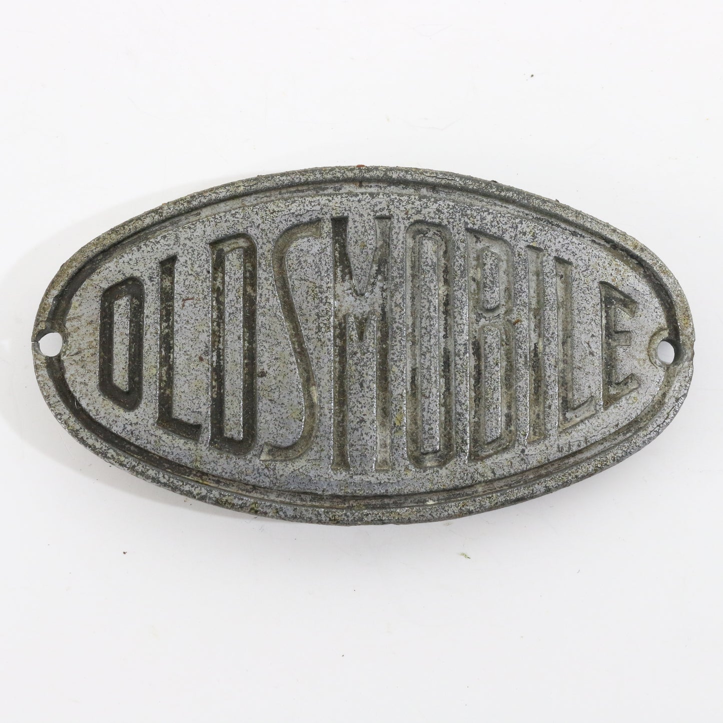 Oldsmobile Parker Metal Automobile Emblem Badge 3.75��� Original w/ Patina