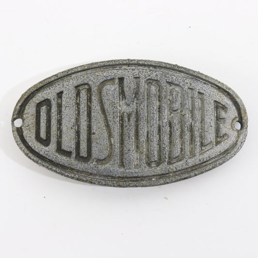 Oldsmobile Parker Metal Automobile Emblem Badge 3.75��� Original w/ Patina