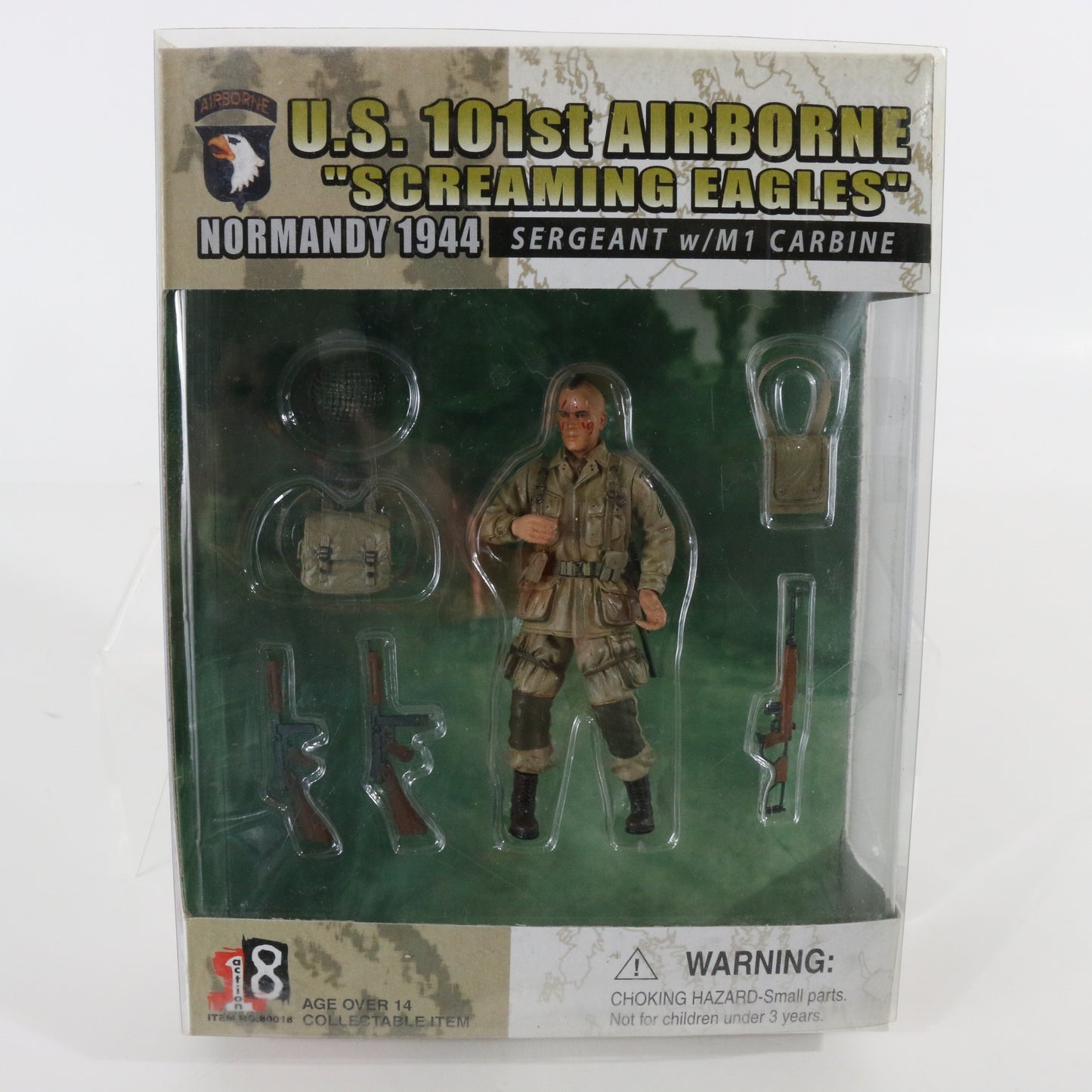 Sergeant W/ M1 Carbine Normandy WWII 1944 101st Airborne Action 18 1:18 Dragon