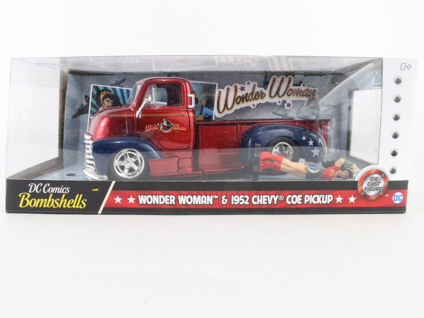 Wonder Woman And 1952 Chevy COE Pickup DC Bombshells Jada 1:24 Scale Model 30453