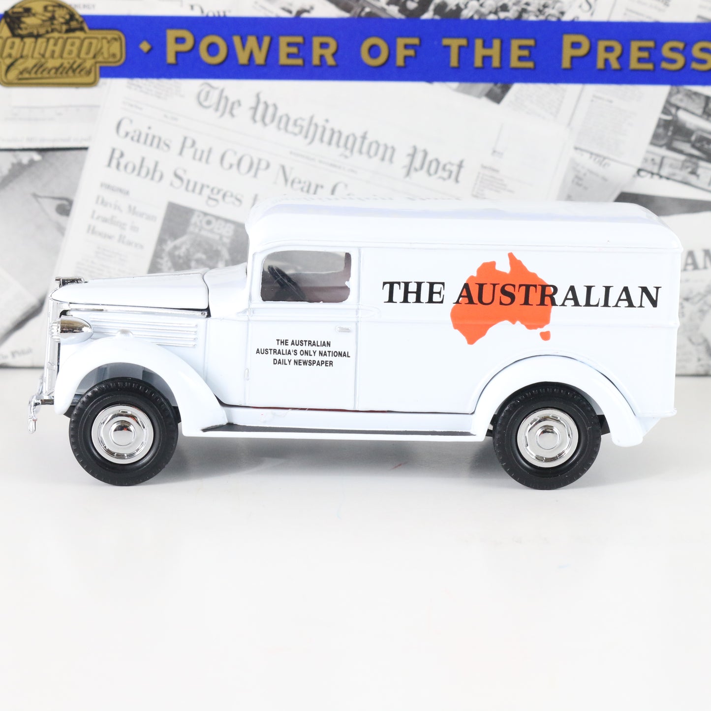 1937 Gmc News Van Australian Power Of The Press Matchbox 1:43 Ypp07