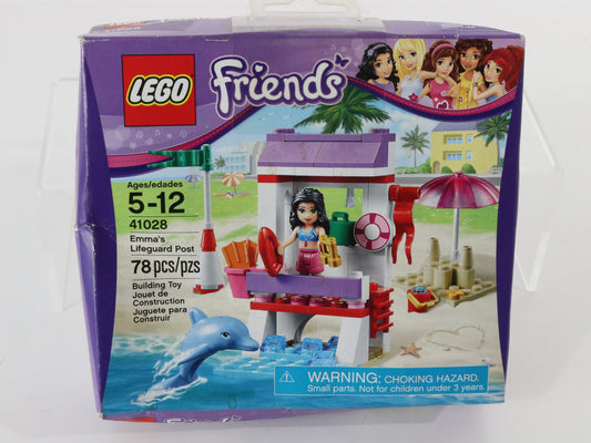 Lego Friends Emmas Lifeguard Post Mostly Built Set 41028 W/ Box & Instructions