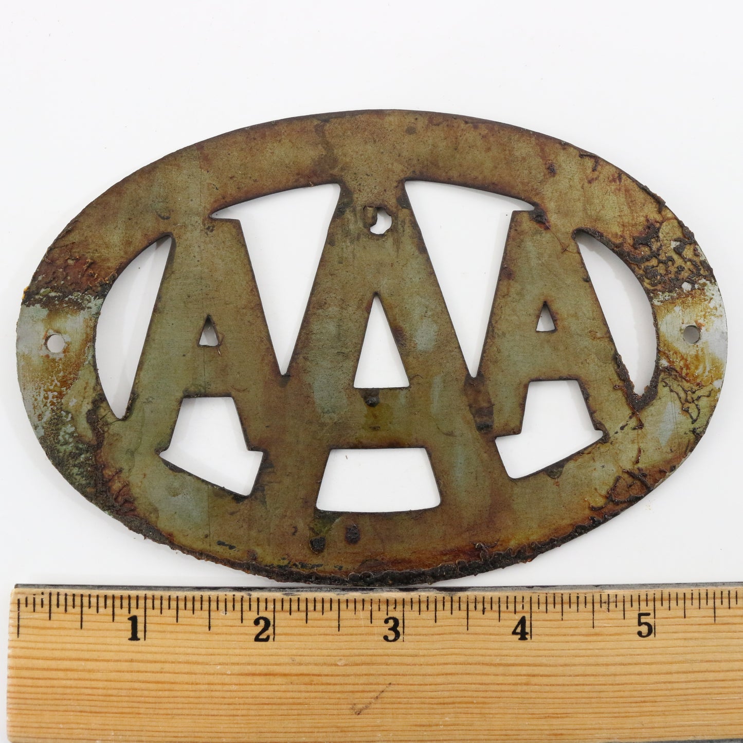 AAA Automobile Club New York State Metal Car Emblem Badge 5.75"